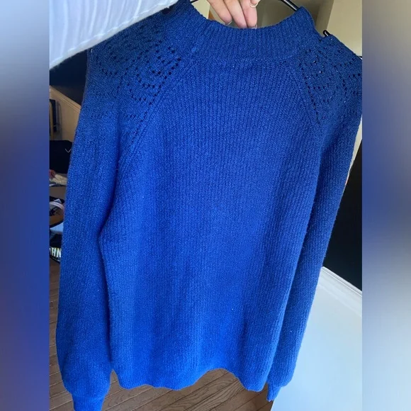 Style & Co Blue Knit Sweater - Picture 3 of 3